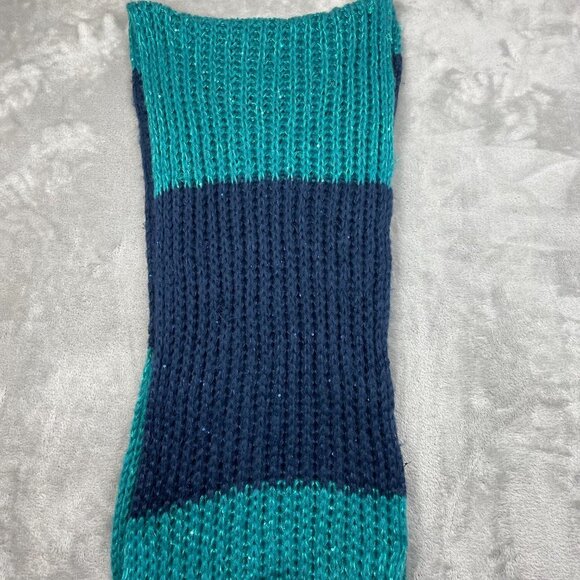 Infinity Scarf with Sequins Blue/Turquoise - Picture 2 of 4